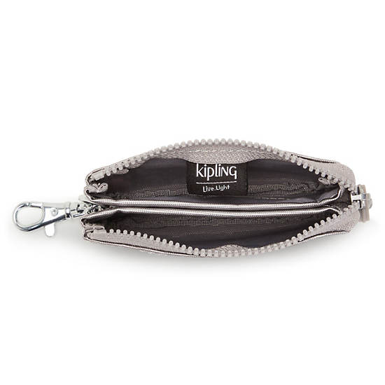 Kipling Creativity Mini Metallic Pouch Keychain Vesker Sølv | NO 1114WN